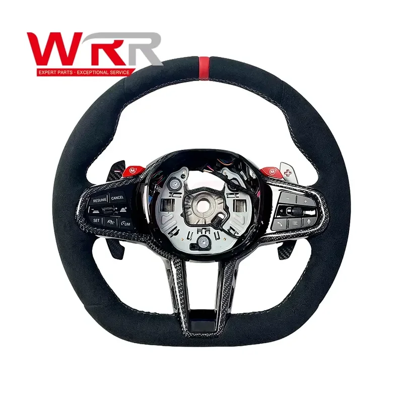 【Customizable】 For G30/G38 5 Series M Sport Steering Wheel with for Carbon Fiber for 520/525/530/535 CS M3/M4/M5 Models