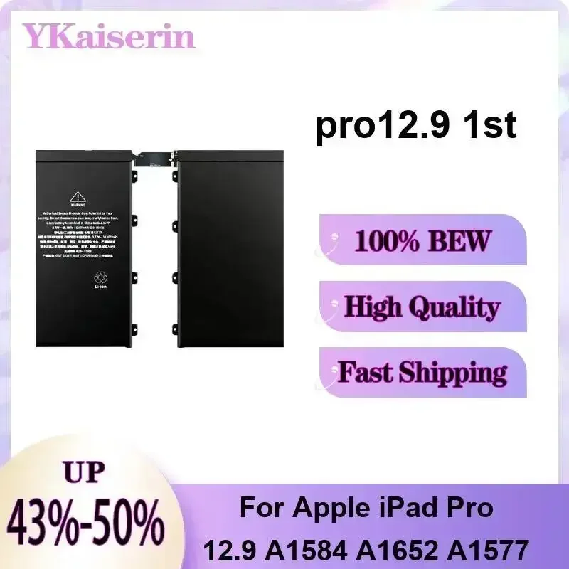 

Аккумулятор для быстрой зарядки планшетов Apple iPad Pro 12.9 A1584 A1652 A1577 Pro12.9 1-го поколения, 10307 мАч