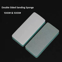 Double Sided Sanding Sponge 1000# & 5000 #Grit Multifunctional Reusable Hand Sander Blocks for Watch Strap Nail Polishing