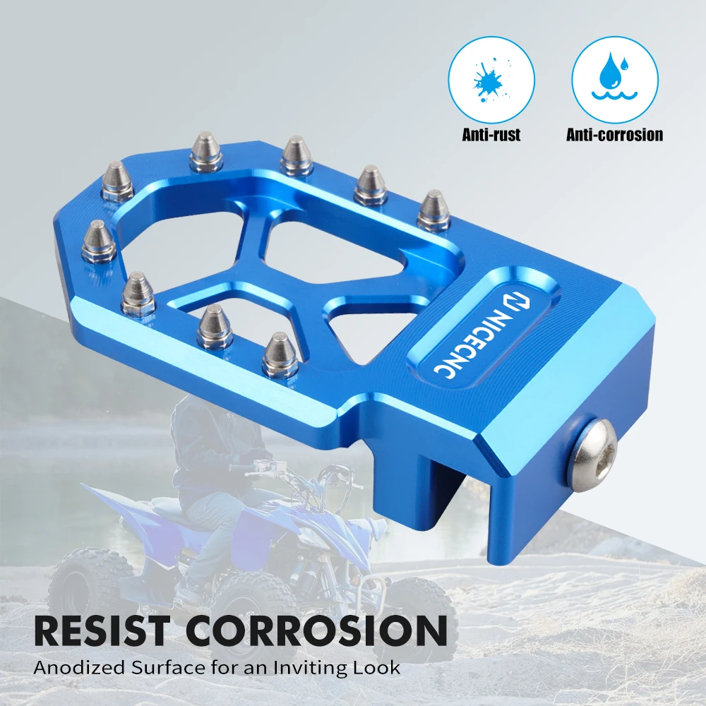 

NICECNC Aluminum Alloy Brake Lever Pedal Step Tips Extender For Yamaha Yamaha YFZ450R 2009-2023 YFZ450 2017 YFZ450X 2010-2011