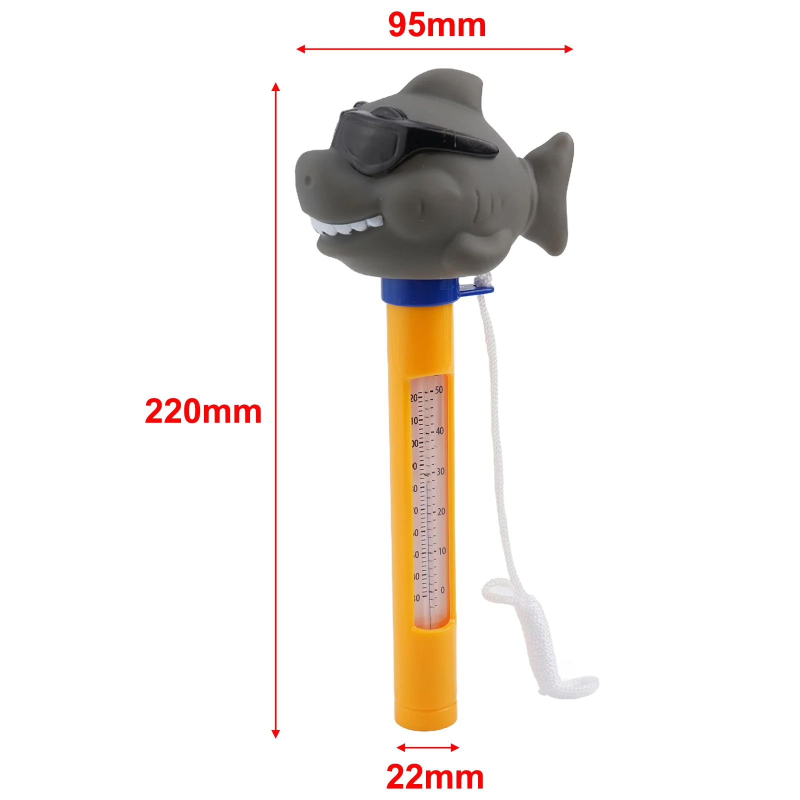 

Термометр плавающий в форме рыбы для бассейна, точное считывание температуры из ПВХ, подходит для использования внутри и снаружи помещений