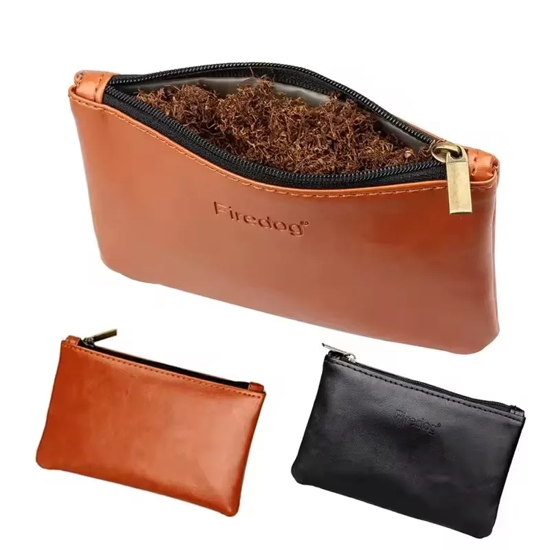 

PU Leather Tobacco Pouch: Multi-Functional Smoking Bag for Tobacco, Smoking Pipe, Cigarette Rolling Paper & Smoking Accessories