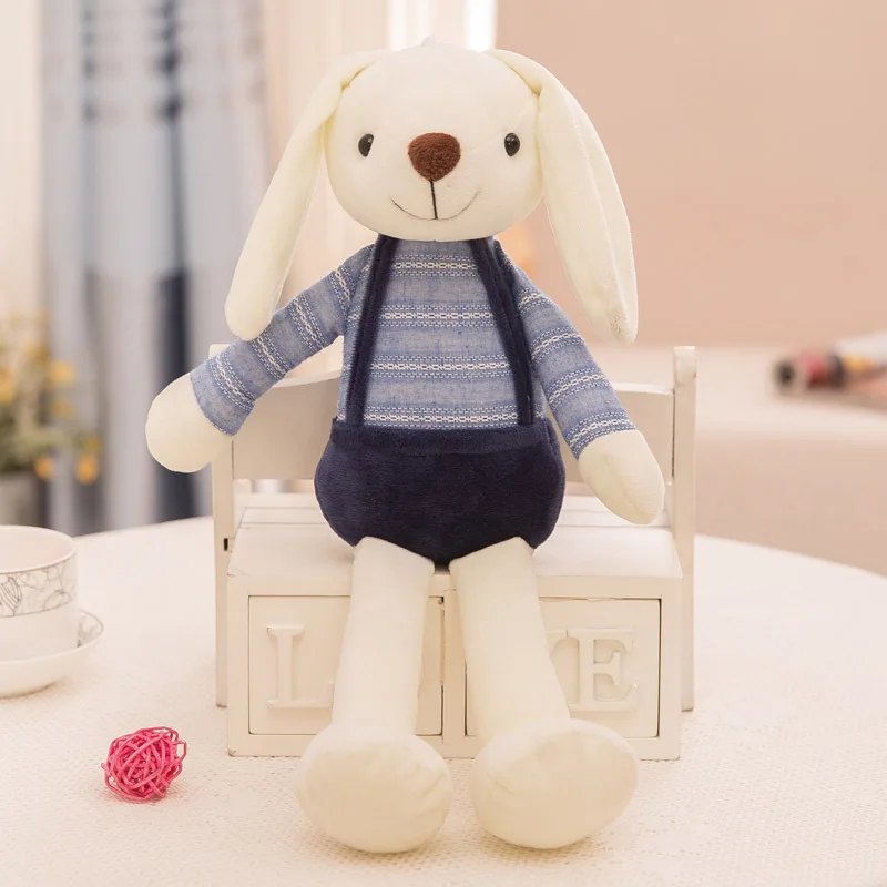 2025 Cute Long Eared Rabbit Plush Toy Baby Sleep Soothing Toy Wedding Company Event Gift Children'S Cloth Doll Birthday Gifts