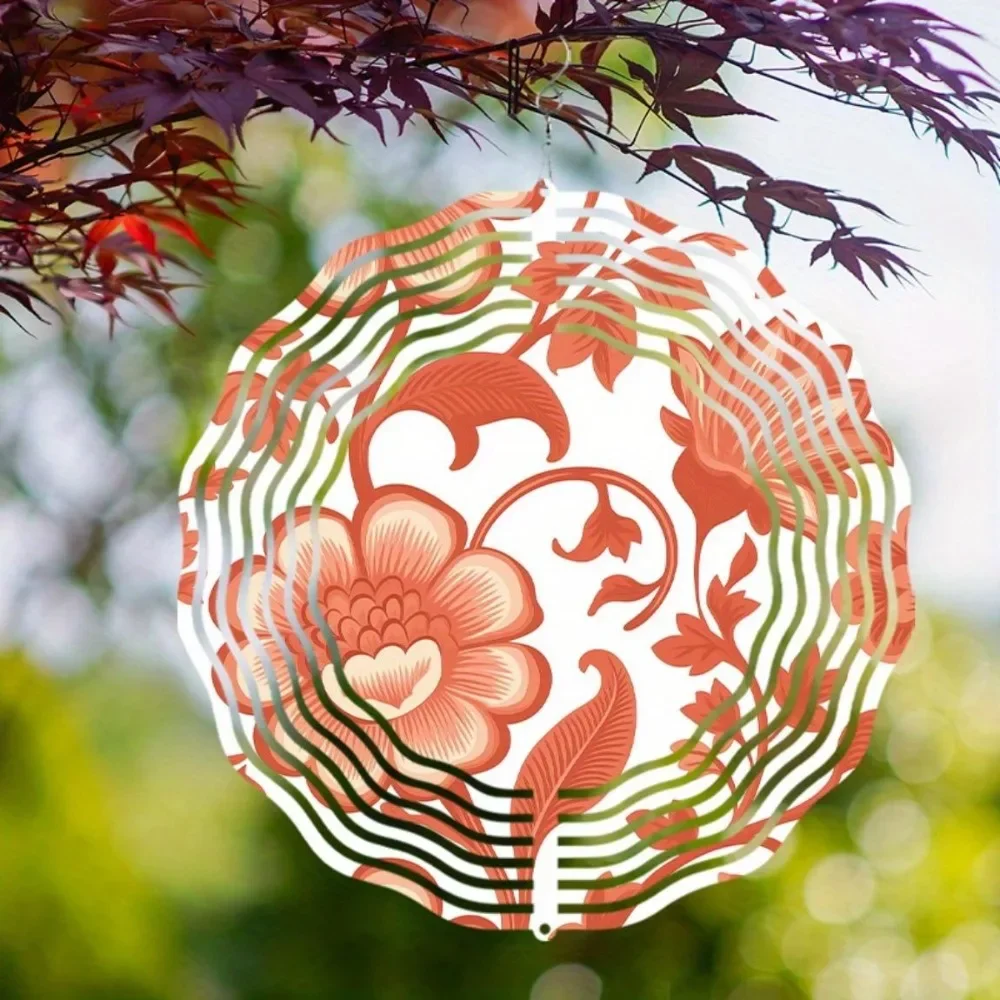 CIFBUY Metal Wind Chimes 360 Rotating Garden Spinner Hanging Ornament Decor for Patio Yard Lawn Porch Balcony Outdoor Home