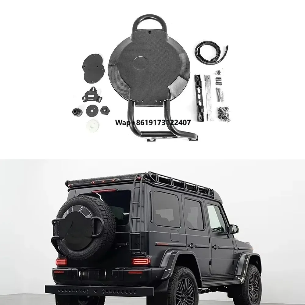 

Крышка запасного колеса с держателем для G-класса W464 W463A G63 G500 G400 4X4 (2019+), 22/20 дюймов, задняя, внешняя, для дополнительного колеса, часть кузова