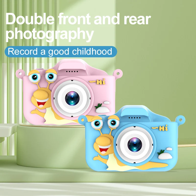 طفل كاميرا صغيرة 2 بوصة شاشة 1080P الكرتون Selfie طفل كاميرا فيديو رقمية لعب للبنين/الفتيات هدايا عيد الميلاد عيد الميلاد 32G #3