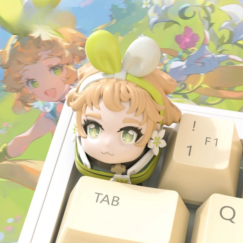 Wuthering Waves Keycaps Kawaii Changli Character Keycaps Game Peripherals Customized Mechanical Keyboard Keycaps Birthday Gift