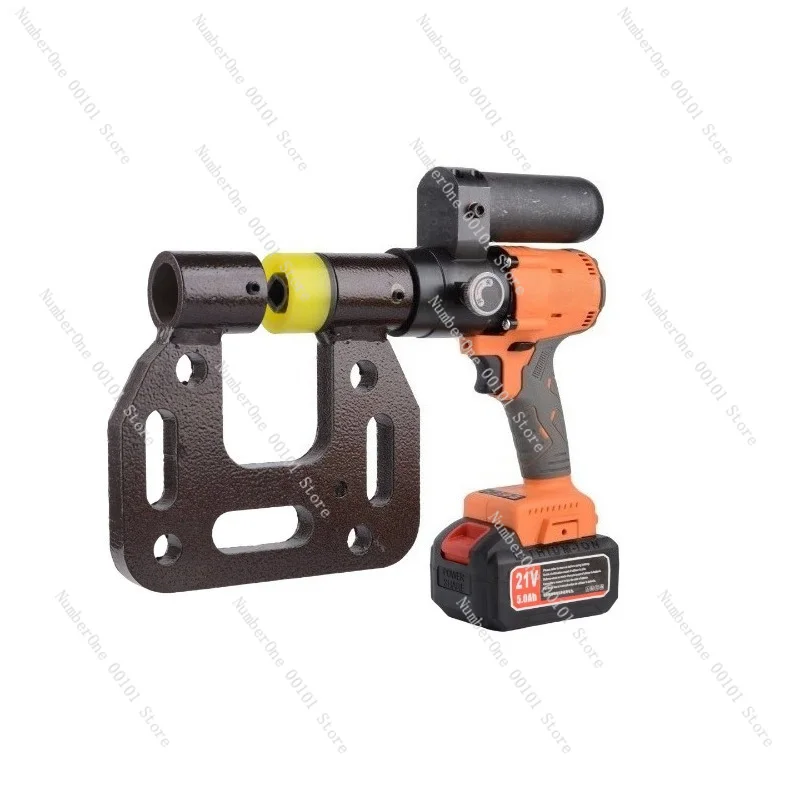 Portable Lithium Battery Hydraulic Knockout Punch Kit, C-Steel Channel Hole Puncher for Electrical Box, Stainless Steel