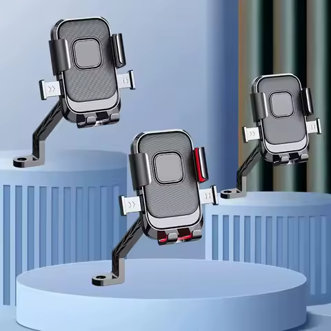 Bicycle Mobile Phone Holder Universal Scooter Motorcycle Rearview Mirror Mount Cell Phone Holder