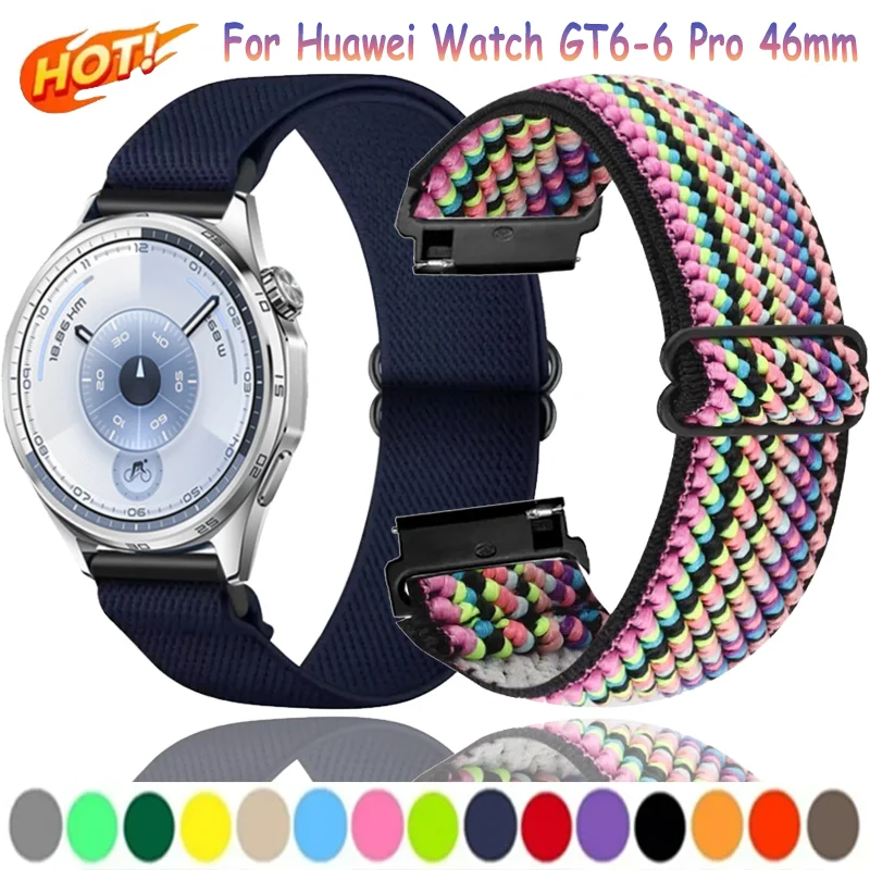 20mm 22mm Nylon Strap For Huawei Watch 5 GT6-5-4-3 Pro 46mm Breathable Wristband Samsung Galaxy Watch 7 6 5 4/Amazfit Active 3-2