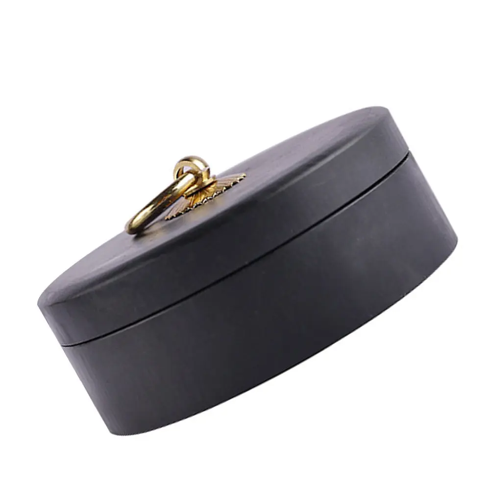 Premium Round Calligraphy Inkstone Moisturizing Ink Well Anti-Evaporation Inkslab Classical Style Drawing Inkstone for Sumi