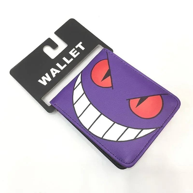 Pokémon Pikachu Wallet Cartoon Mewtwo Gengar Eevee Kirbymon Action Anime Figures PU Wallet Cute Cartoon Student Coin Purse Gift