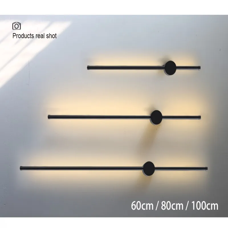 

Светодиодная настенная лампа, современное длинное бра для спальни, гостиной, с поверхностным креплением на диван, осветительный прибор