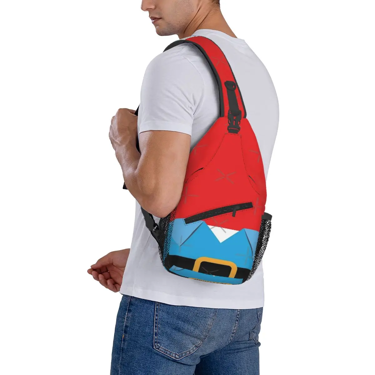 Mr. Krabs-Bolsa de pecho de tela de poliéster moderna, bonito regalo personalizable