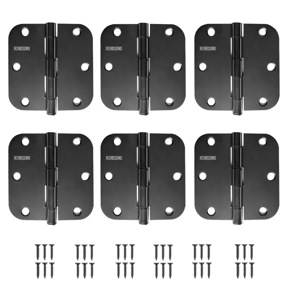 

6Pcs Door Hinges 3.5inch Heavy Duty Metal 270 Degree Folding Hinge Cabinet Residential Standard Bedroom Indoor Door Hardware