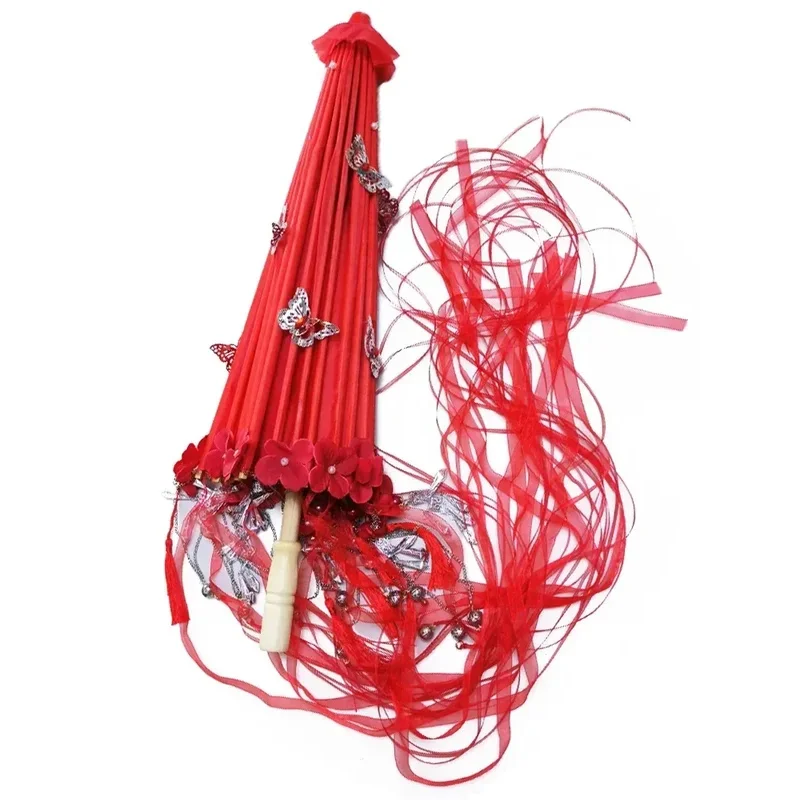 Tian Guan Ci Fu Cosplay Huacheng Cos Red Umbrella Heaven Official's Bless Hua Cheng Gorgeous Blood Rain Flowers Umbrellasx;8's,6