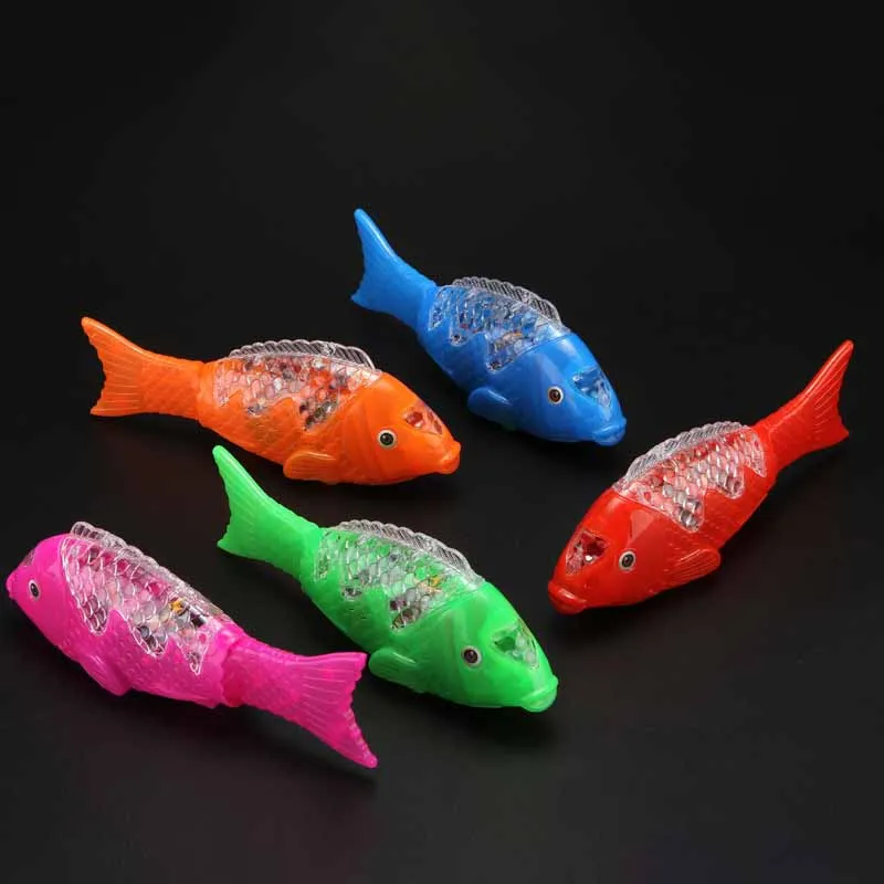 Children's Electric Toys Swinging Will Move the Light-emitting Fish Toys Simulation Swinging Fish with Lights Music Toy Gifts