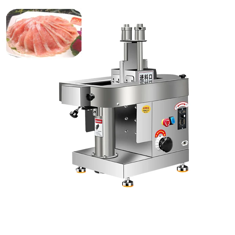 

New Commercial Fresh Fillet Meat Steak Slicer Machine Adjustable Thickness Meat Slicers For Bacon Beef