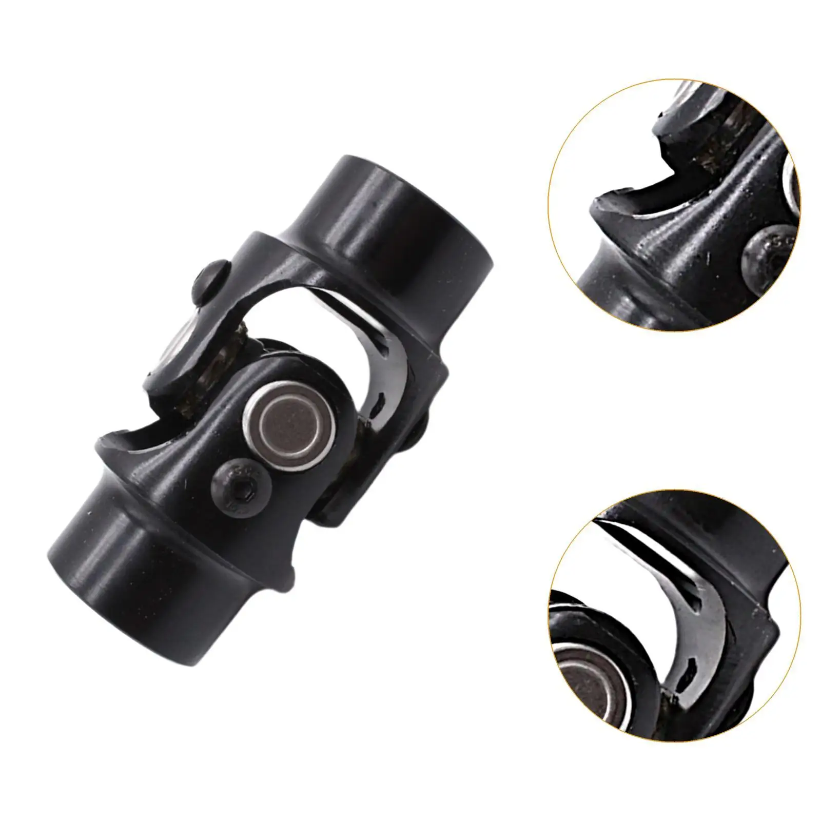 Round Steering U Joint, Single Universal Joint, Substitui Fácil de Instalar, Peças De Reposição, Acessório, Alto Desempenho, 3/4 ", Round x 3/4"