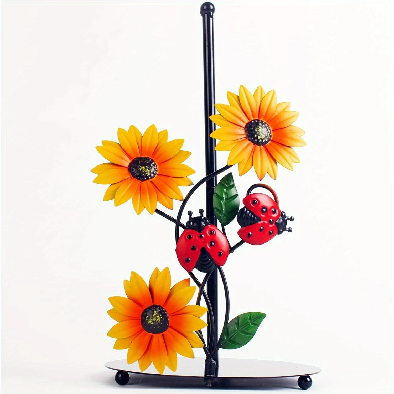 

1pc Stylish and Sturdy Sunflower Paper Towel Holder for Kitchen - Accommodates Bulk Paper Towels - Easy Installation and Conveni