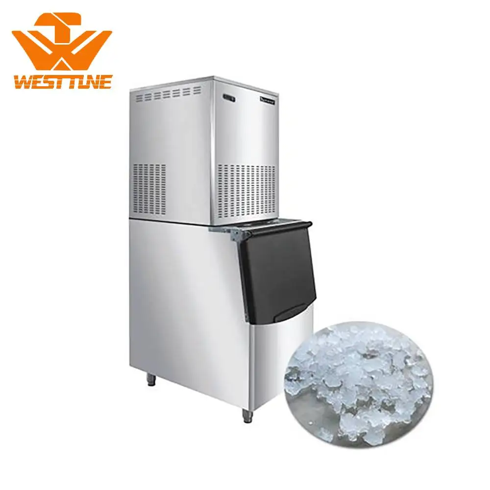 Stainless Steel+ABS Ice maker machine 300kg commercial snowflake ice maker machine