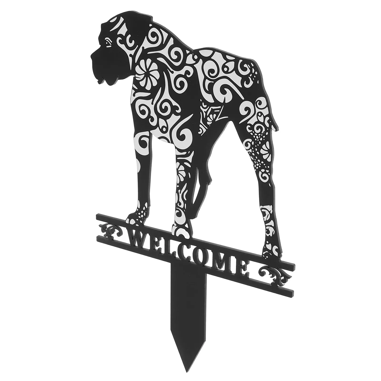 

Acrylic Art Garden Animal Sign Dog Shape Decorative Outdoor Lawn Yard Stake Ornament Garden Decoration Dog Statues Outdoor