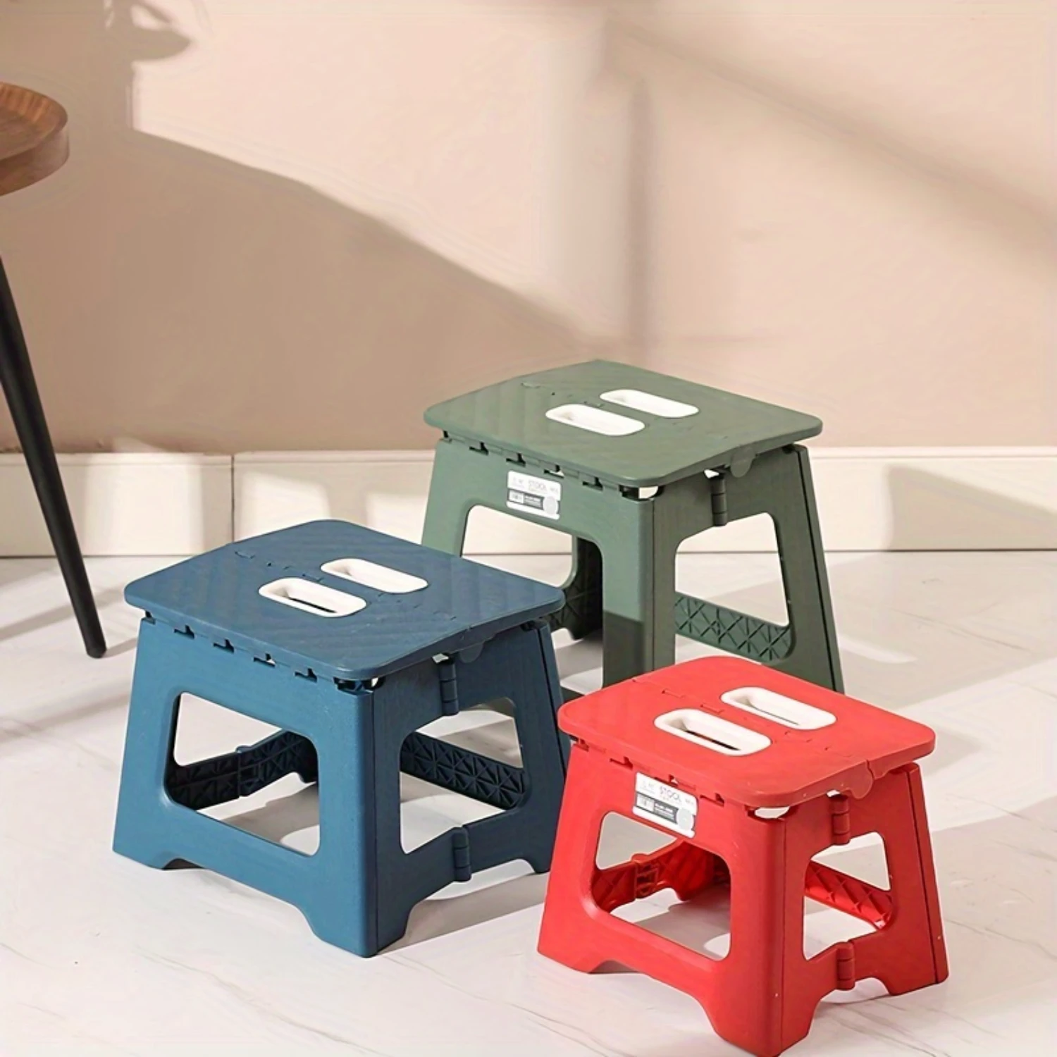 

"Quick-Fold" Durable Portable Folding Stool For Adults - Thickened Plastic, Ideal For Outdoor Activities & Fishing