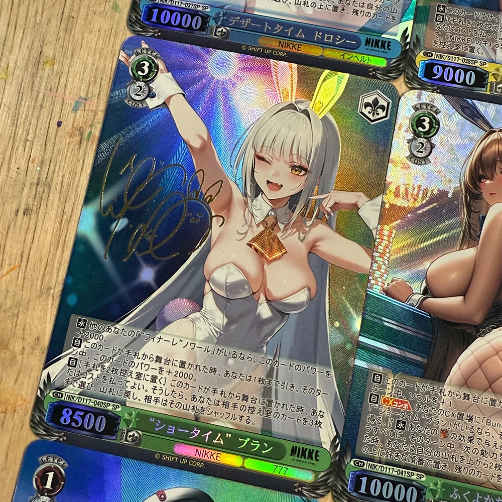 

9Pcs/set Waifu Anime Weiss Schwarz Collection Card SP Signature Card Gilding Refractive Color Flash Child Gift New Design