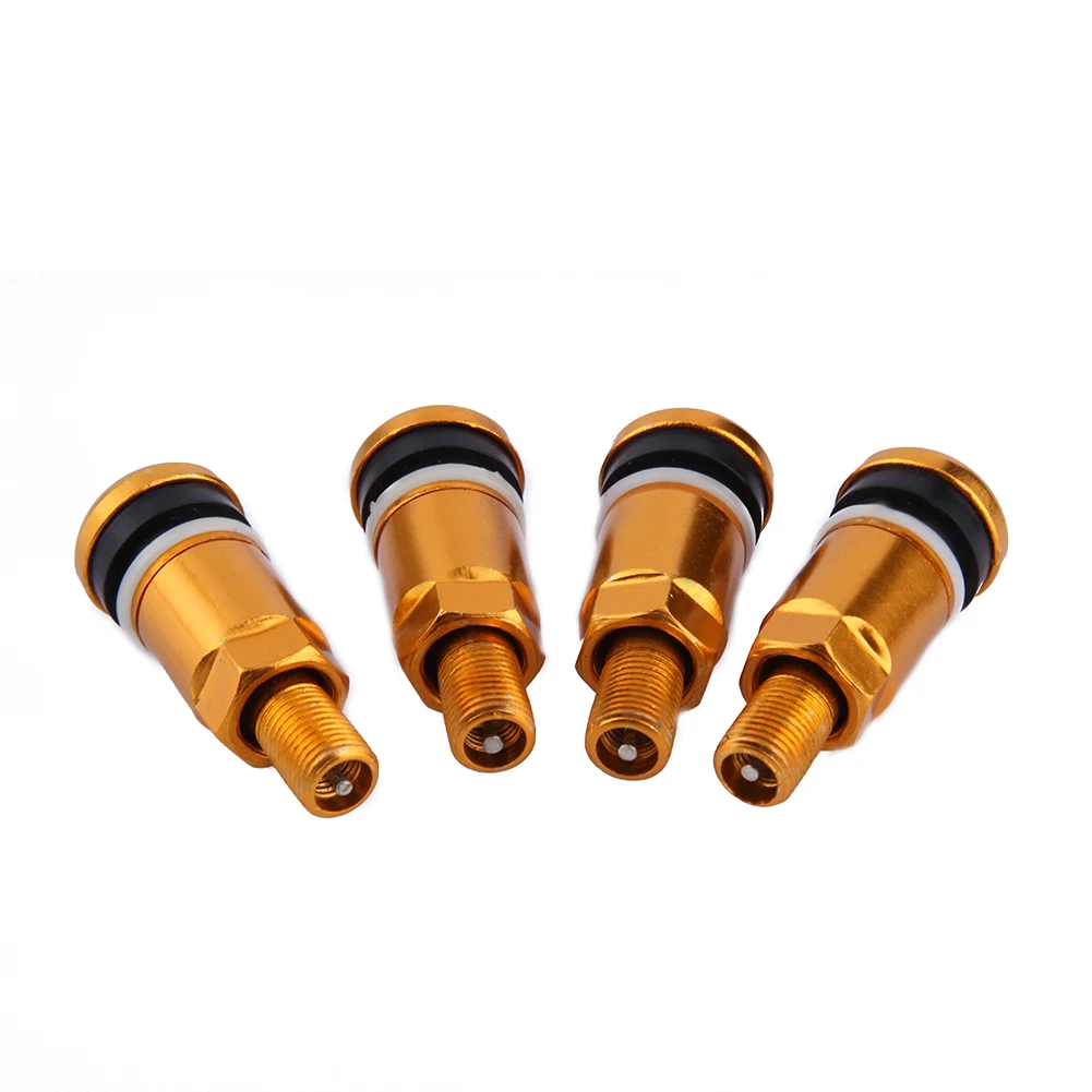 صمام إطار العجلة المعدنية العالمية للسيارة بدون أنبوبي ، سيقان إطارات الدراجات النارية ، 4 #2