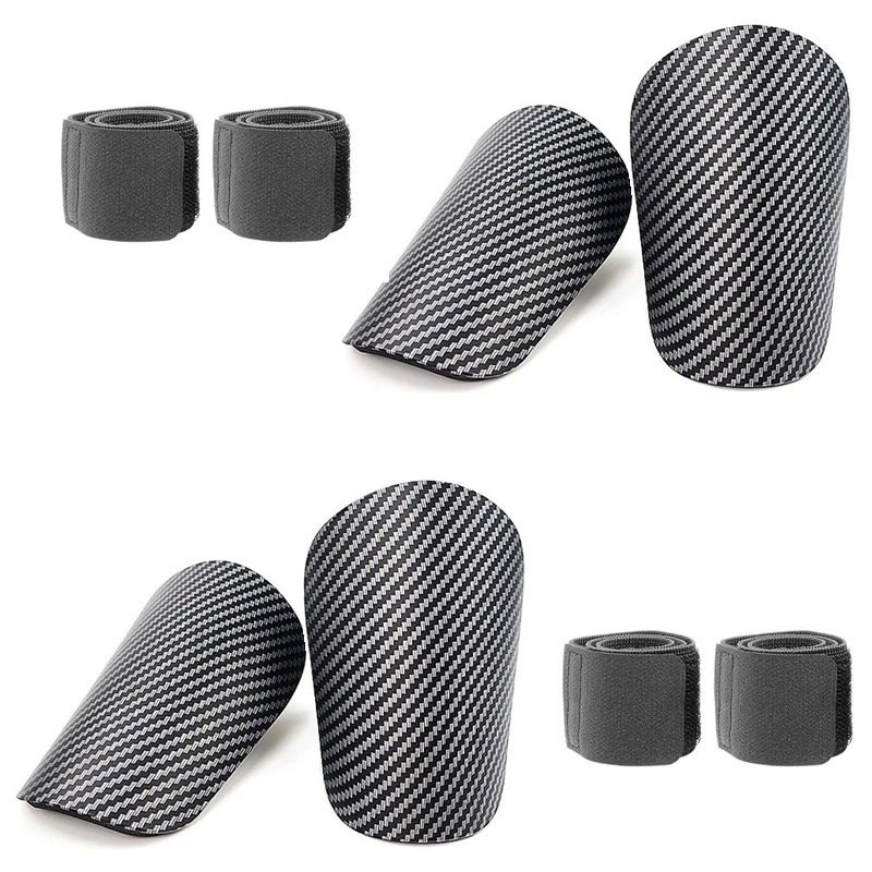 

Mini shin guard football -2 pairs of small shin guards and 2 pairs of strap style shin guards