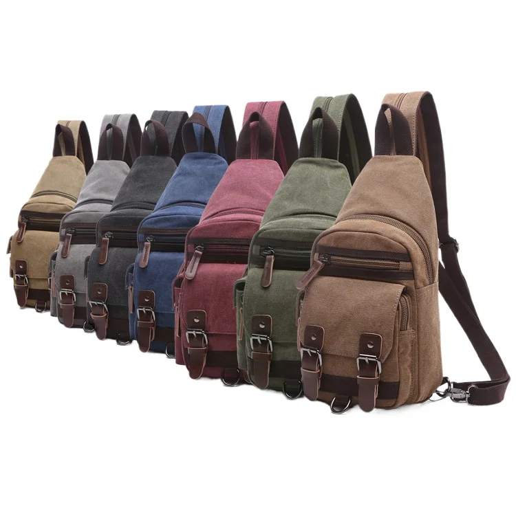 

Износостойкая холщовая дорожная сумка двойного назначения большой вместимости на одно плечо и двойное плечо с несколькими карманами