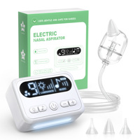 Electric Baby Nasal Aspirator ,Rechargeable Nasal Aspirator, with LED Light and Soothing Music | Safe, Effective and Gentle