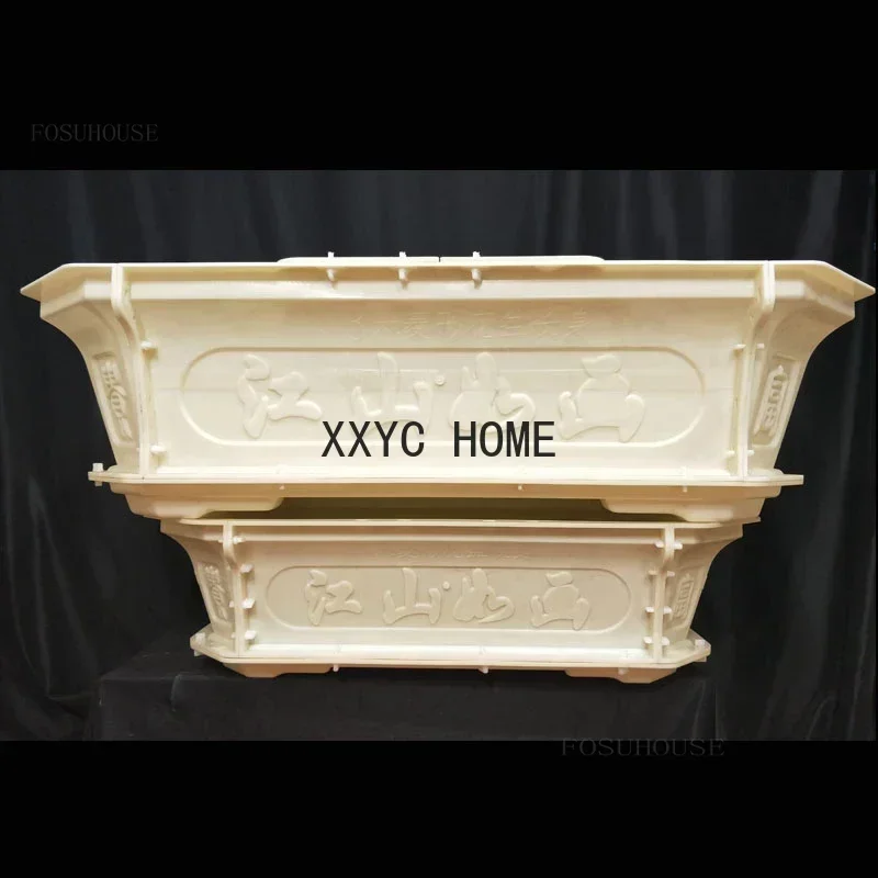 

ABS Plastic Concrete Vase Mold Garden Decoration Durable Outdoors Bonsai DIY New Chinese Gardening Flower Pot Mould T