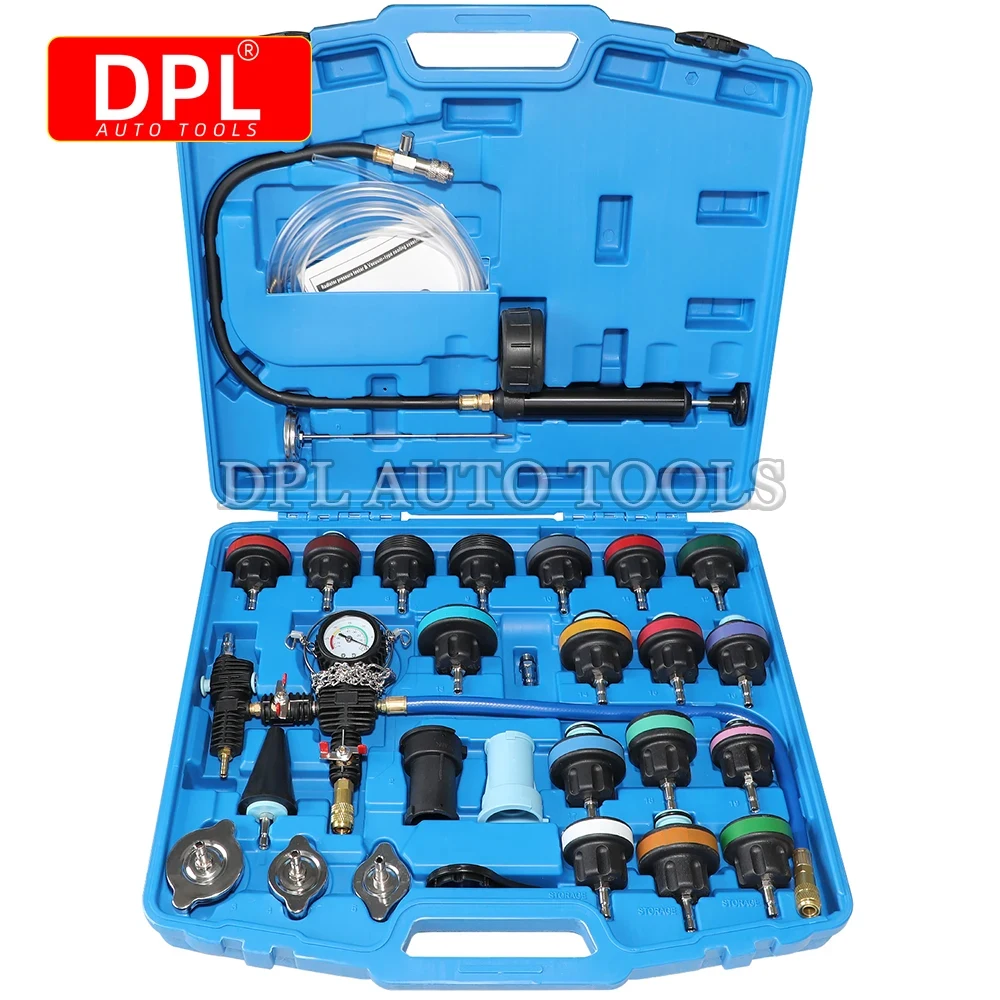 28Pcs Universal Kühler Druck Tester Vakuum Typ Kühlsystem Test Detektor Set Testeur Refroidissement