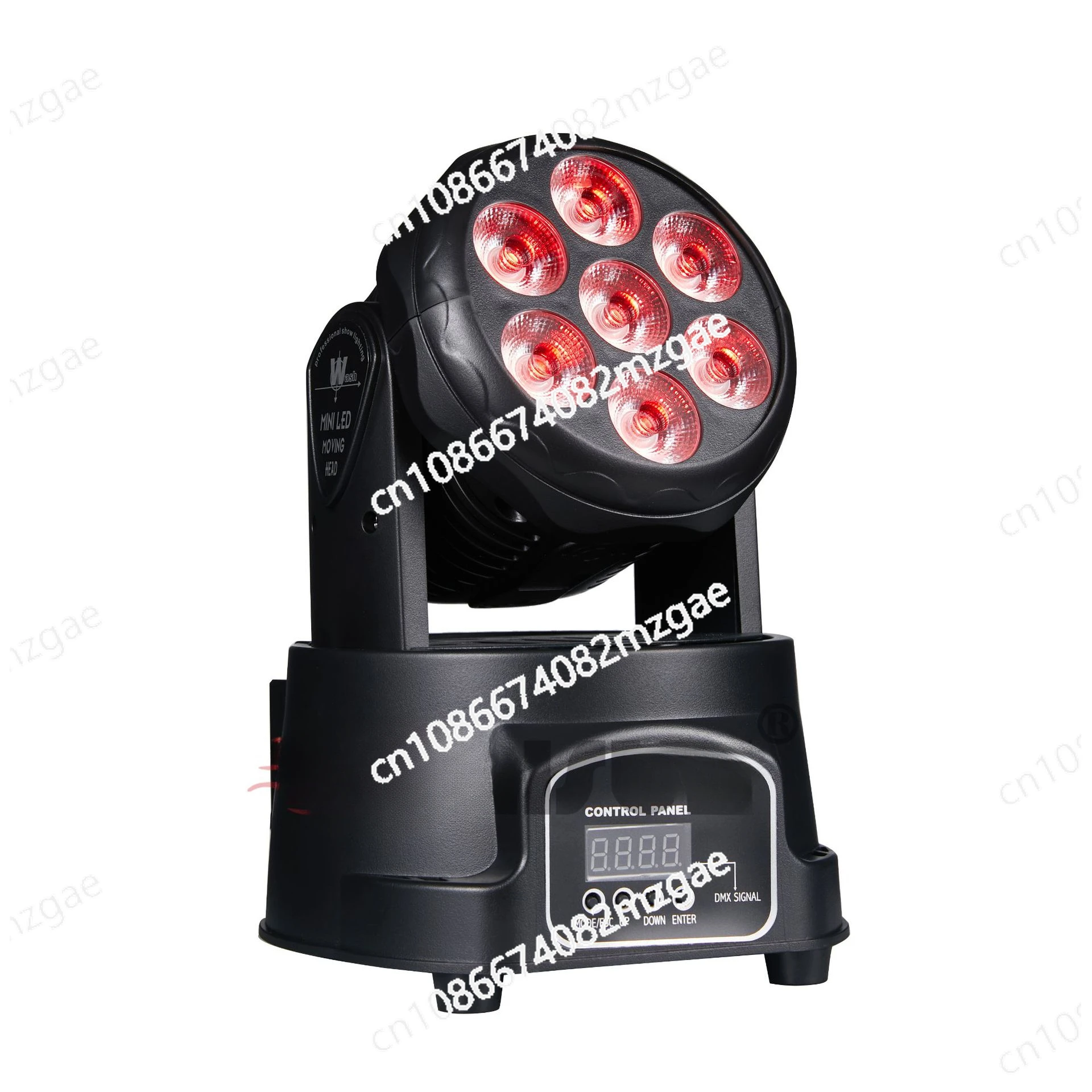 Mini 7 10W small shaking head lights RGBW four in one LED voice controlled dance table lamp