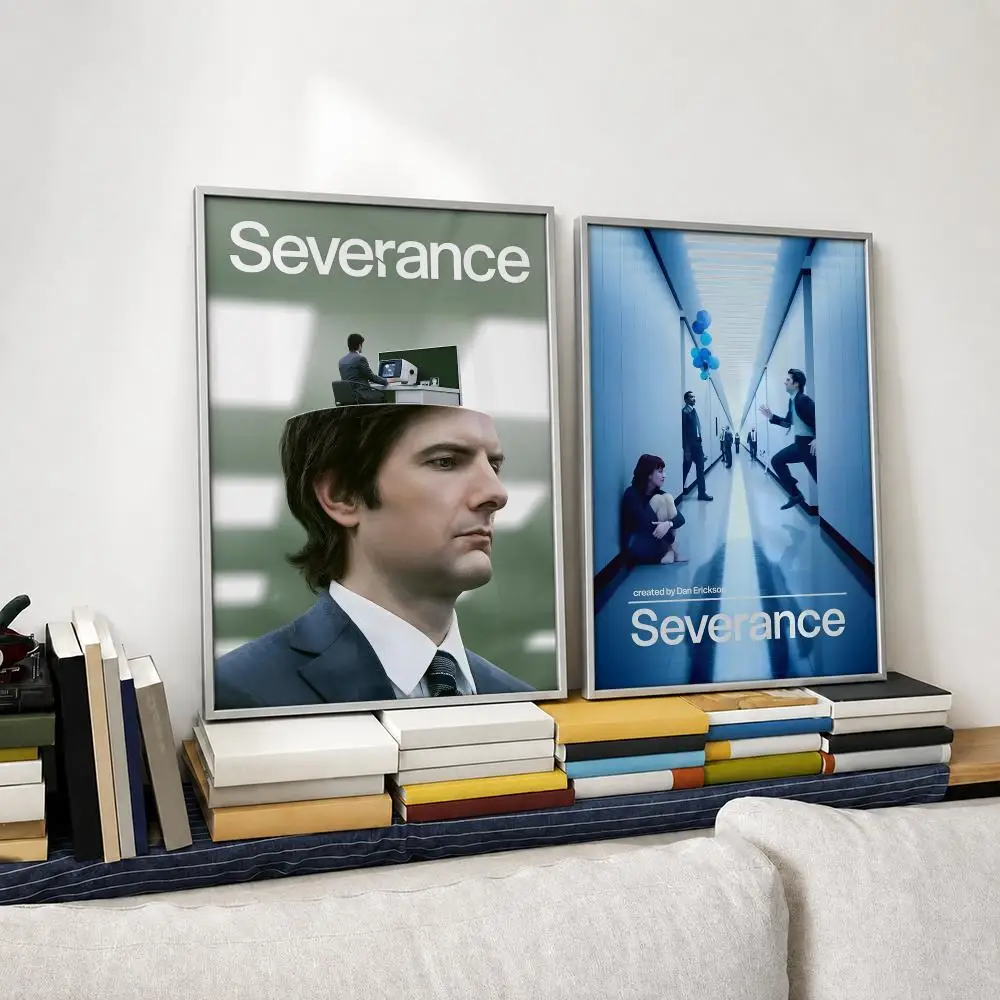 TV Series Severance Poster Self‑Adhesive Waterproof PP Poster Coffee House Bar Wall Art Sticker Room Home Decor