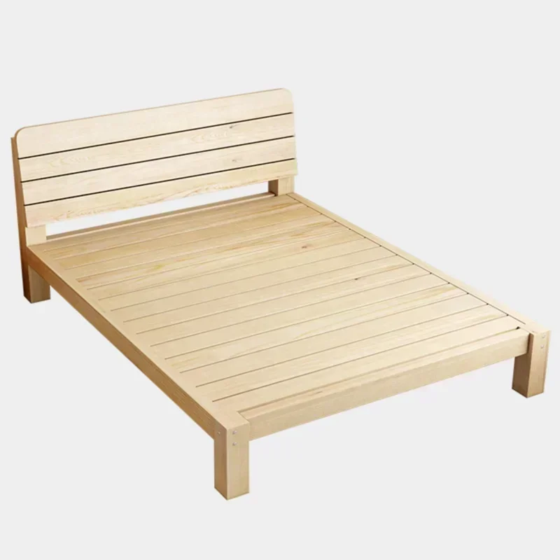 Bed Frame Modern Wooden Upholstered Bedroom Spa Sturdy Durable