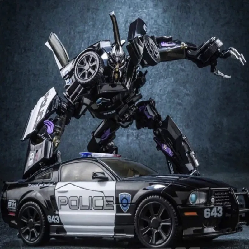 Black Mamba Alloy Fine coating Transformation Version LS02 Transforming Toy Diamond  Judges Roadblocks Police Car