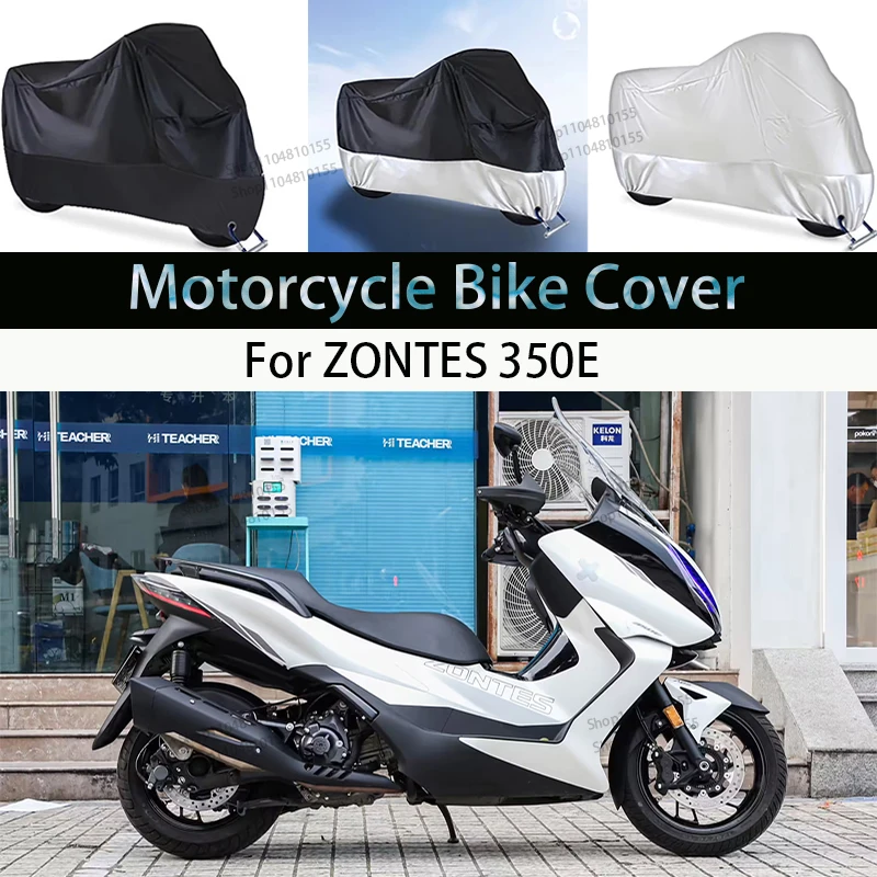 

For ZONTES 350E Motorcycle Cover Moto Rain Cover Waterproof Dustproof UV Cover Coat Indoor Outdoor Motorbike Scooter Cover