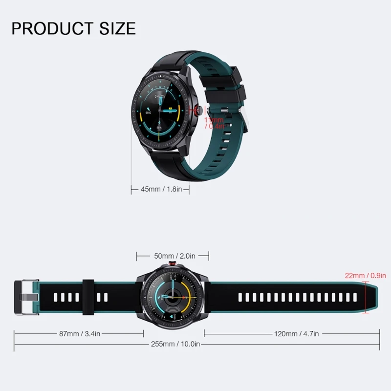 SN88 IP68 Waterproof for Smart Watch Bracelet Heart Rate Sleep Monitoring Smartwatch