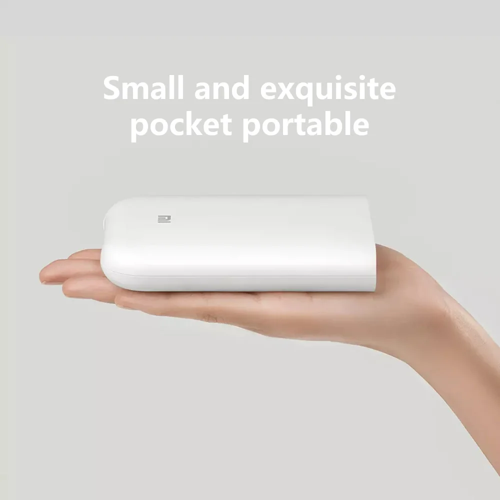 Xiaomi-impresora de bolsillo ZINK AR, foto y vídeo, bricolaje, Bluetooth, sin tinta, portátil, de 3 pulgadas, para desarrollar fotografías