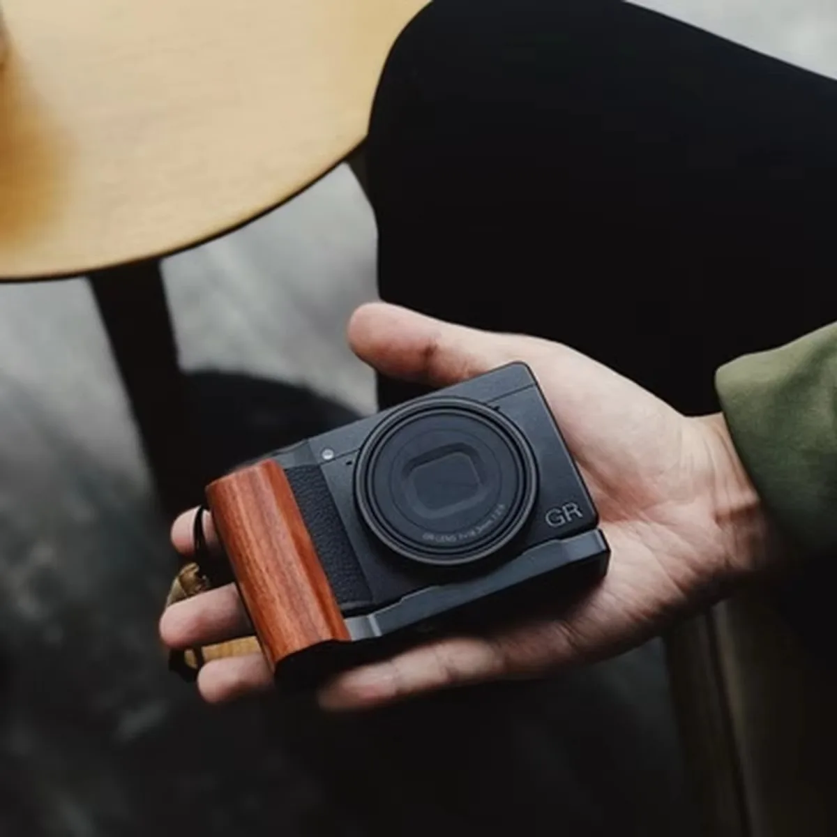 لريكو GR3 GR3X GRIII GRIIIX Arca-السويسرية RRS الخشب الحبوب اليد L نوع قوس ترايبود الإفراج السريع لوحة قاعدة قبضة مقبض