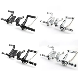 Motorcycle Forward Control Foot Pegs Chrome Black For Harley Dyna Street Bob FXDB 2006-2017 Super Glide 2000-2015 FXDF Aluminum