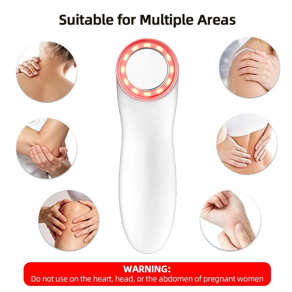 1MHz Handgehaltenes Ultraschall-Physiotherapiegerät, tragbares Körpermassagegerät mit 3 Intensitätsstufen und Timer-Einstellungen zur Muskelentspannung – Detail 9
