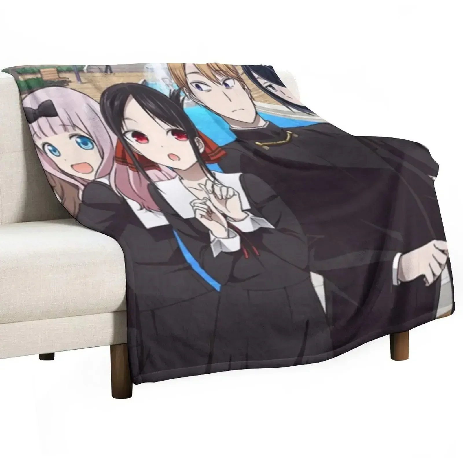 Kaguya Sama Throw Blanket Bed covers For Baby Personalized Gift Blankets