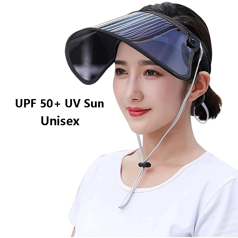 

New Summer Fashion Hat Durable Scratch-Resistant Plastic PVC Wide Brim Sun Hat Anti-UV Travel Sun Protection Anti-Scratch