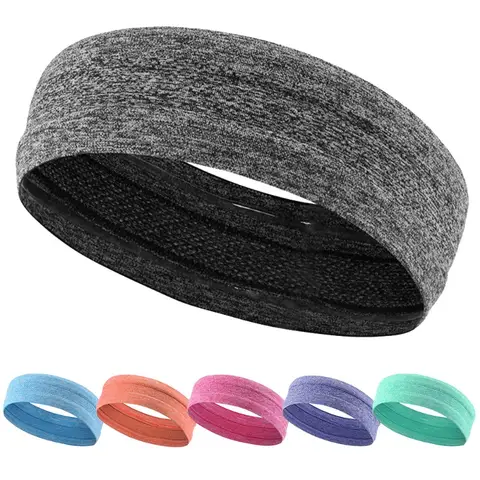 Versatile Anti Sweat and Anti Slip Headband, Sweat Absorbing Elastic Basketball Fitness Running Headscarf, Versatile for Sports
