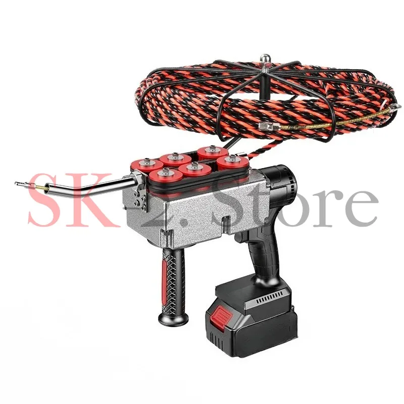 15/30M Cable Brushless Lithium Electric Threading Machine Electric Puller Pipe Decoration Communication Cable Lead Machine