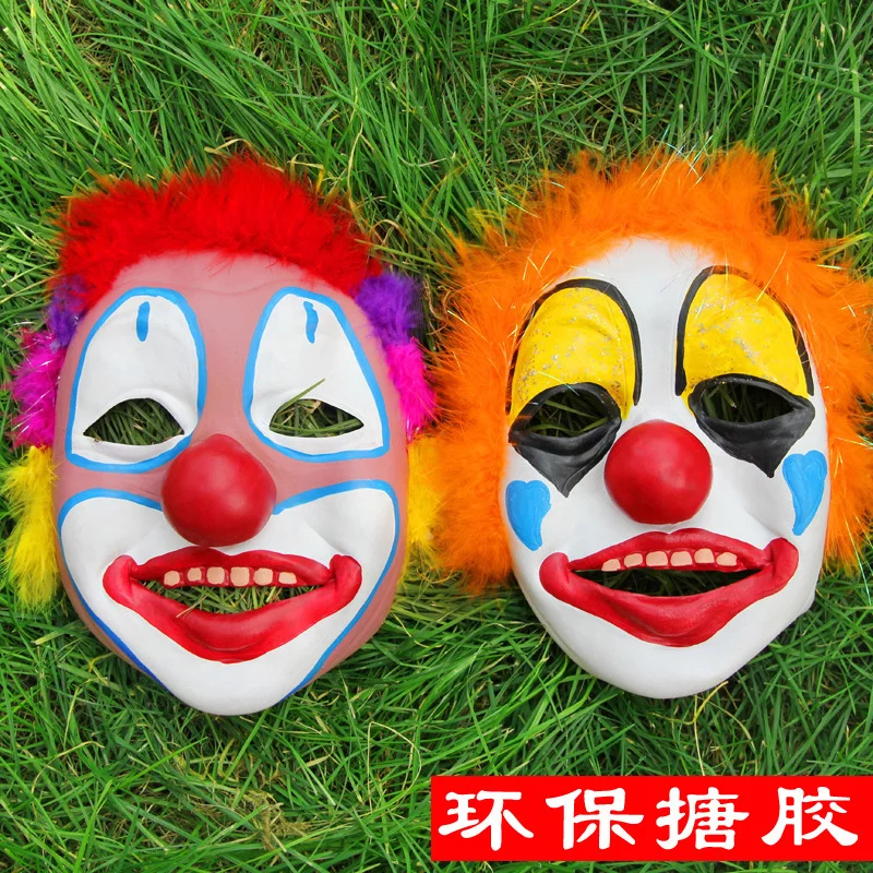 

Halloween Masquerade Clown Mask Performs Props Latex Funny Face Mask Clown Mask Party Mask Stage Performance Mask