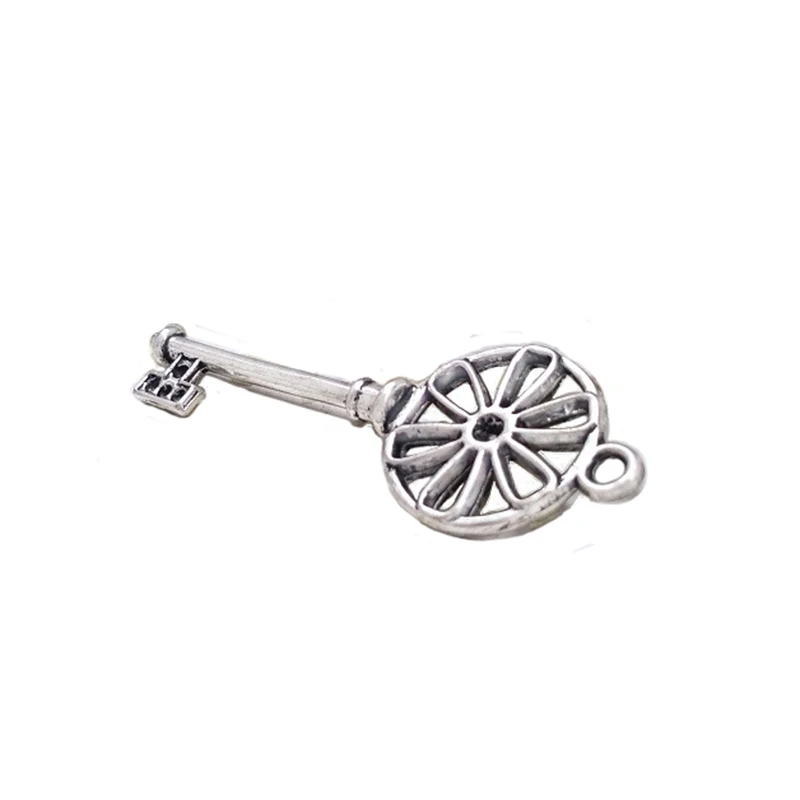 20pcs Key Charms Lot Antique Pendants Necklaces Clothes Crafts Zinc Alloy Jewellery DIY Handiworks Made Accessories Wholesales